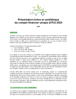 Présentation brève et synthétique CFU 2025