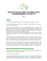 Présentation brève et synthétique budget annexe